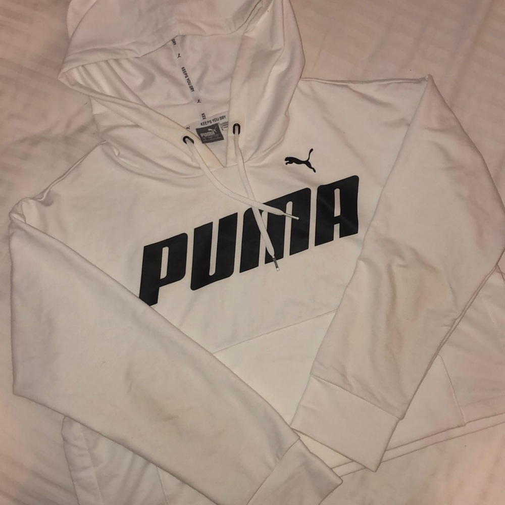 Puma athletic sweater - white size small.